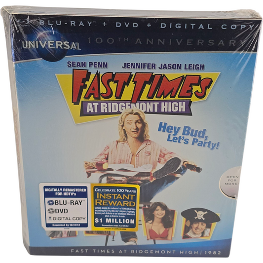 Fast Times at Ridgemont High Blu-ray + DVD  Sean Penn Zone 1 US Import
