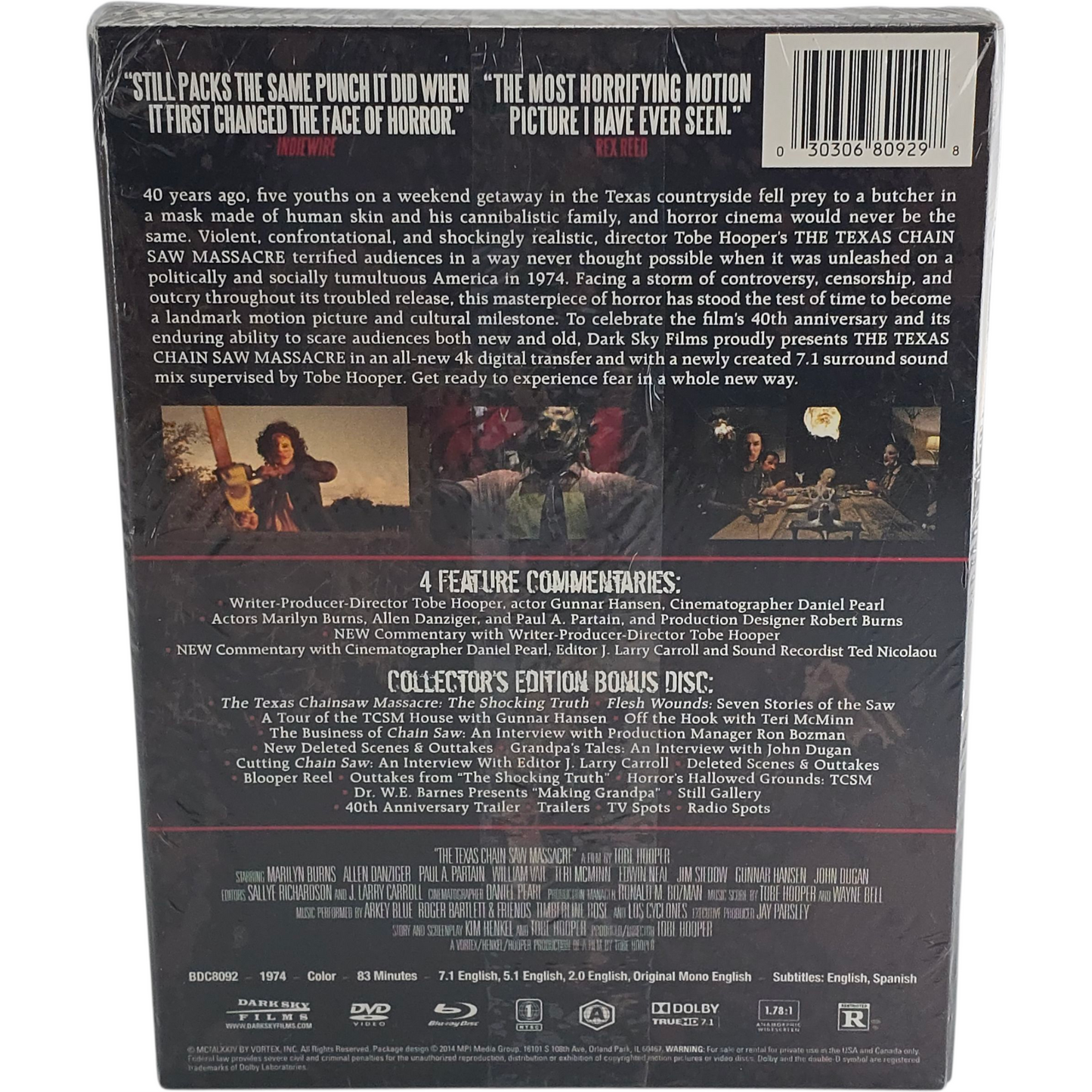 Massacre à la tronçonneuse DigiPack 2X Blu-ray 2X DVD Collector Region A  VO