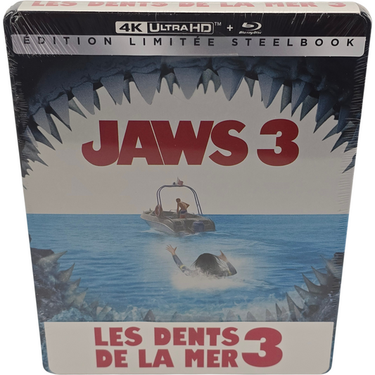 Jaws 3 SteelBook  4K Ultra HD + Blu-ray Les Dents de la mer 3 Rigion Libre