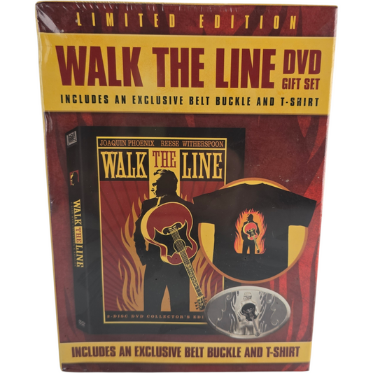 Walk The Line DVD + T-shirt+ ceinture Édt Collector limitée Joaquin Phoenix – Zone 1