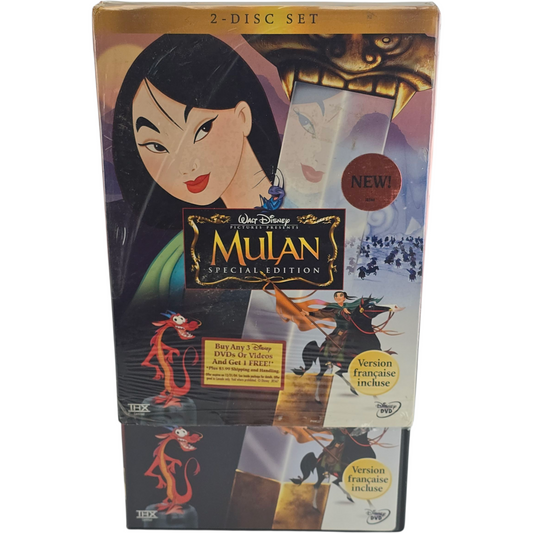 Mulan DVD Disney Classic 2-Disc Collector's Zone 1 Canada Import