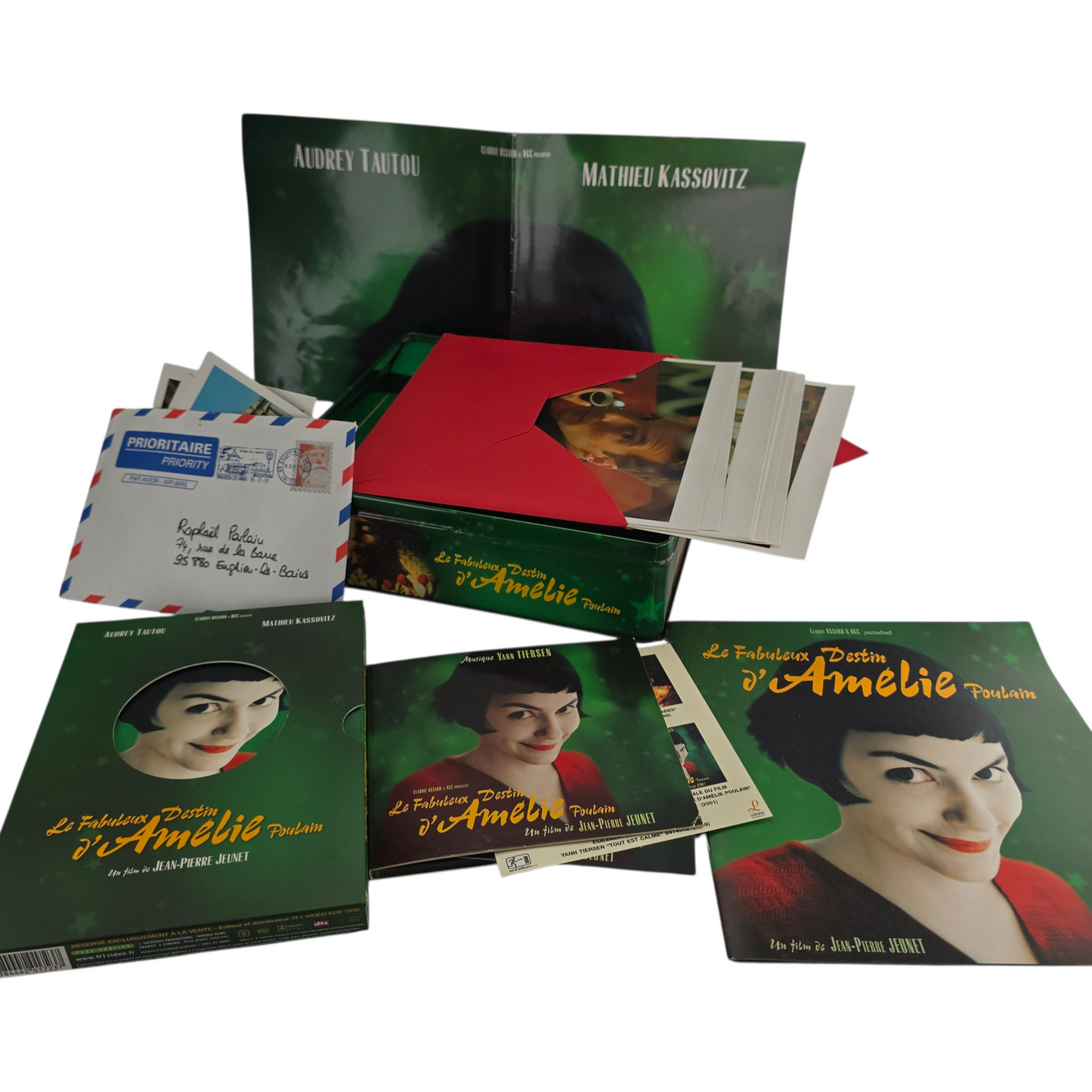 Amélie DVD + CD Metal Box DigiPack Collector's Cake Box" Tin Slipcover B