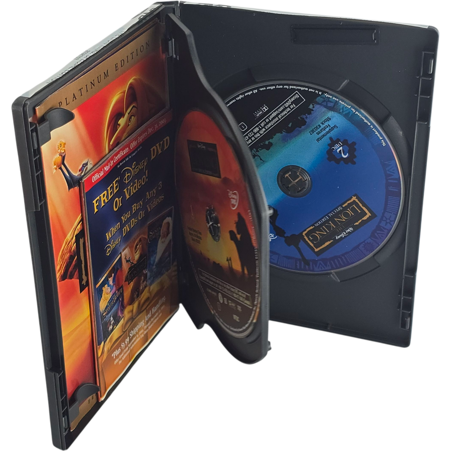 The Lion King DVD Disney Classic 2-Disc Collector's Platinum Zone 1 Canada Import