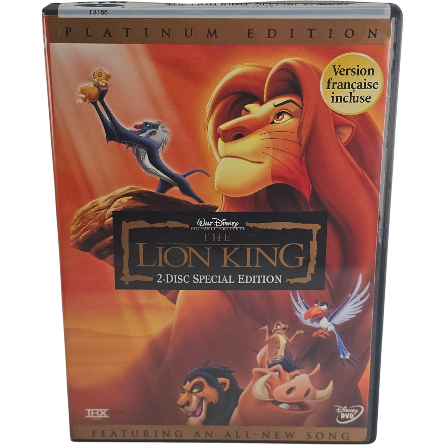 The Lion King DVD Disney Classic 2-Disc Collector's Platinum Zone 1 Canada Import
