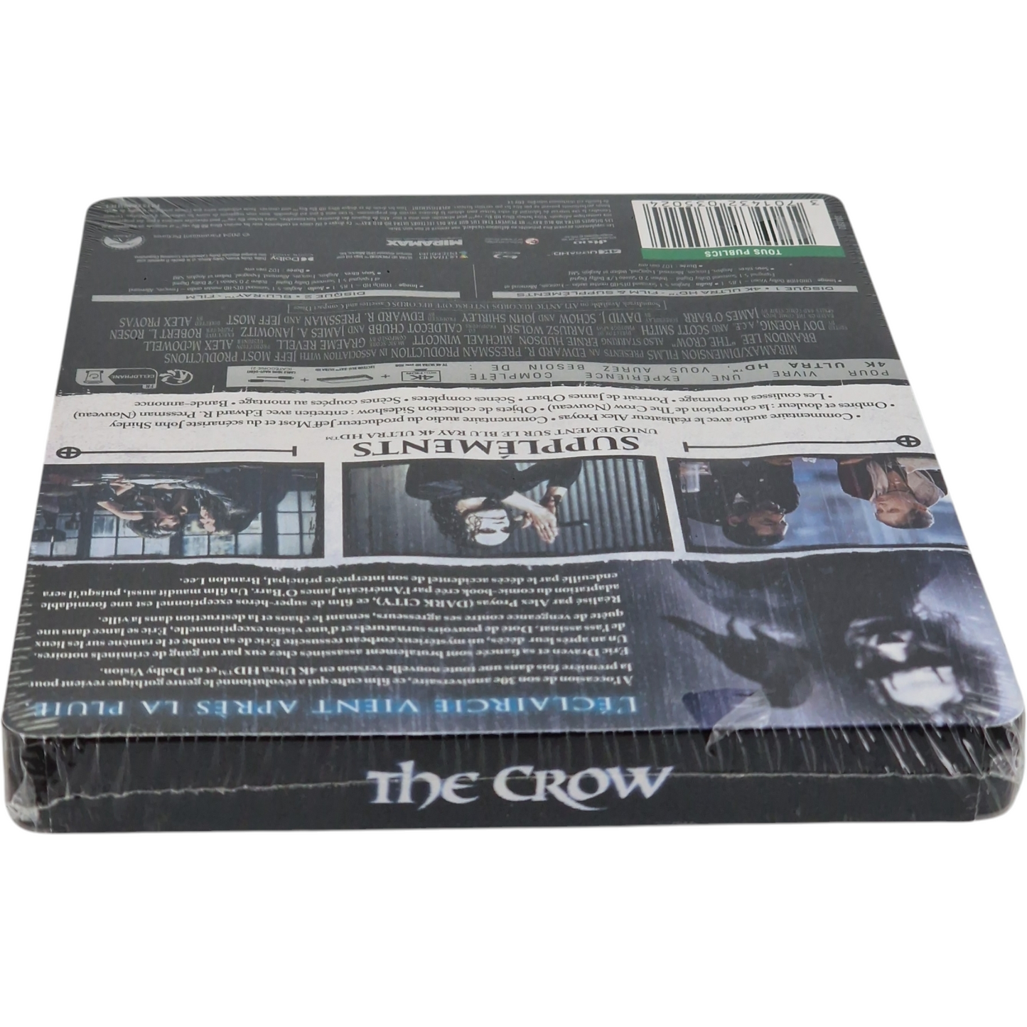 The Crow 4K Ultra HD+Blu-ray SteelBook Limité Collector's Brandon Lee[-18]Libre
