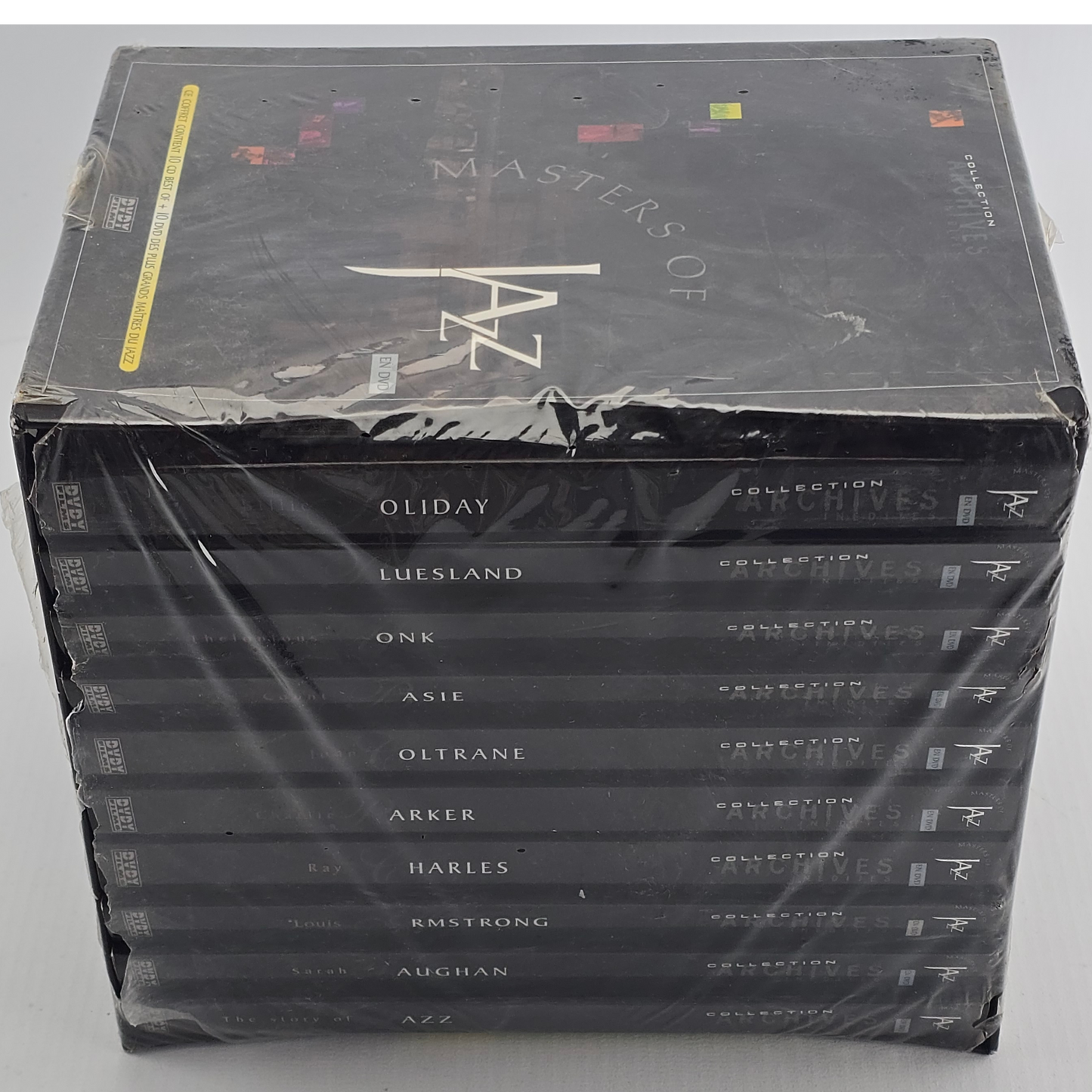Masters of Jazz  Coffret  Archives Inédites - 10 Dvd + 10 Cd Best of  Zone 2