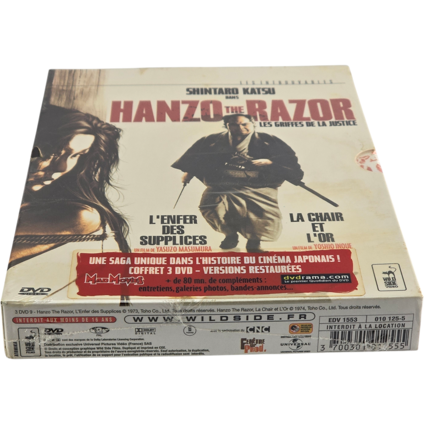 Hanzo The Razor Saga 3 X DVD Coffret (Les Griffes de la Justice)Yasuzo Masumura