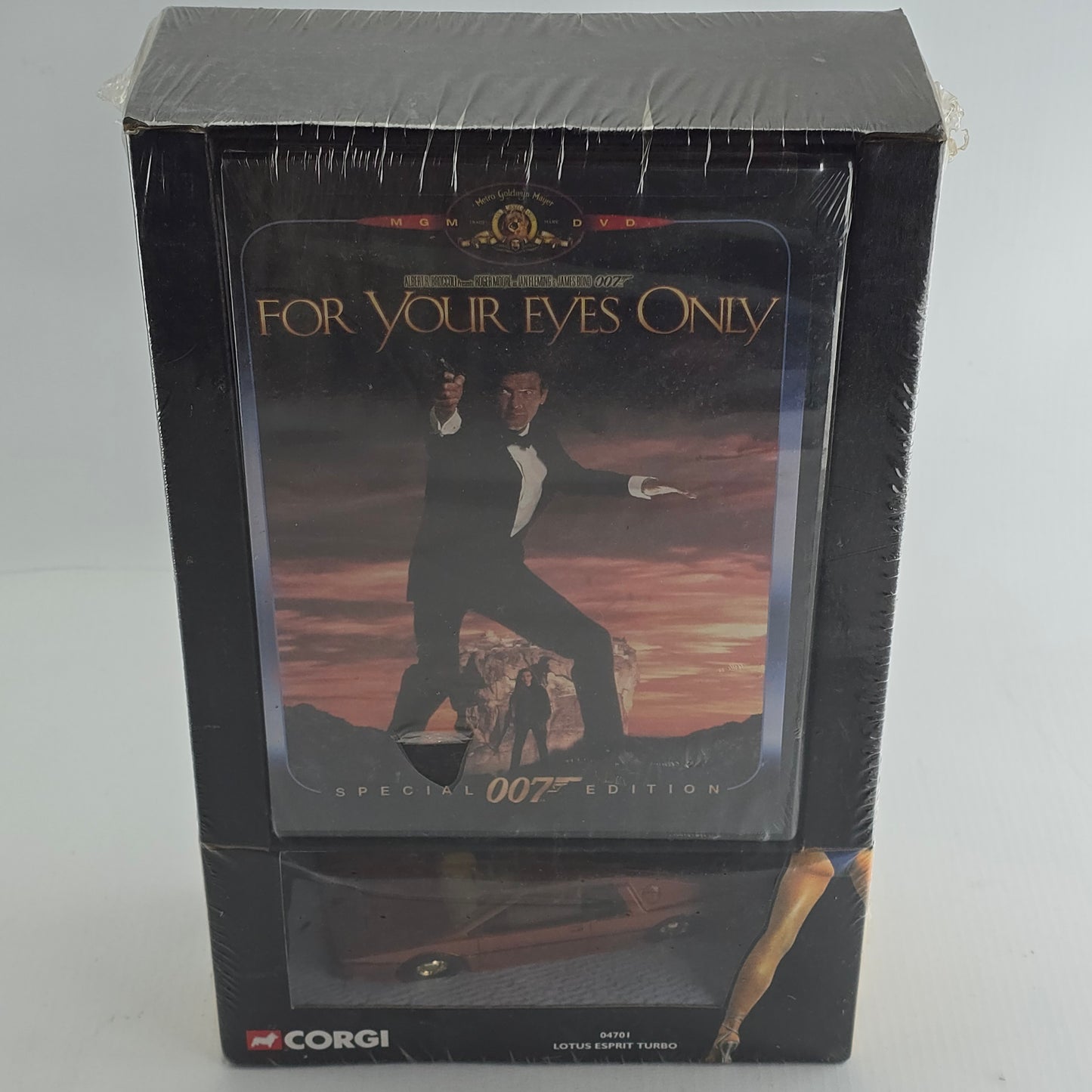 For Your Eyes Only 007 James bond DVD + Corgi Lotus Esprit Turbo (réf. 04701) Z A