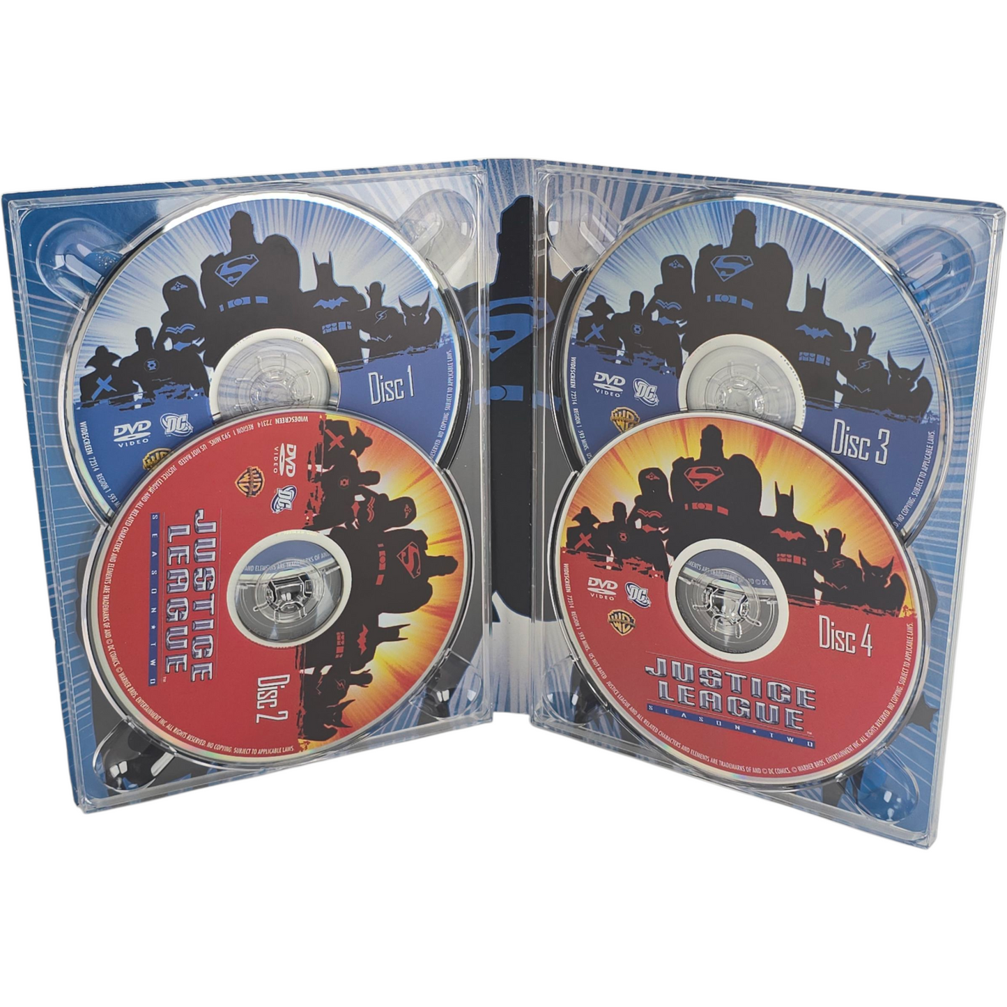 Justice League Unlimited: 4 DVD DigiPack Season 2 DC Comics Zone 1