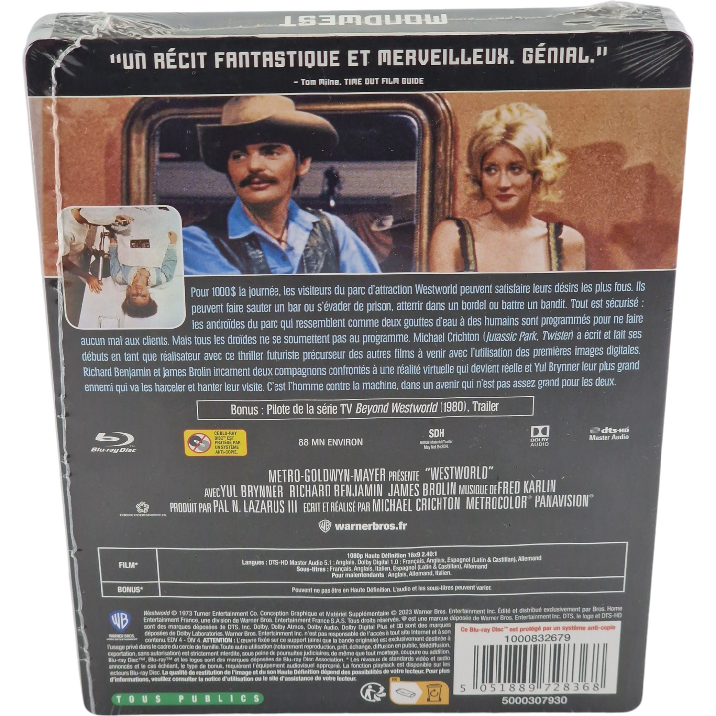 Westworld  Steelbook Blu-ray  Mondwest | Edition limitée Zone Libre