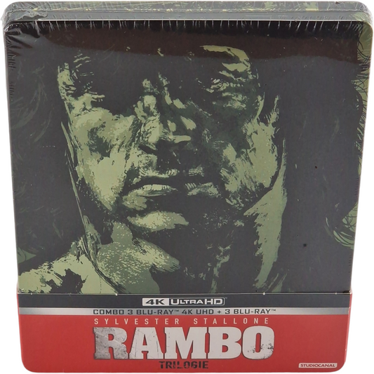 Rambo La Trilogie Rambo SteelBook Collector 4 K Ultra HD + Blu-ray Stallone B
