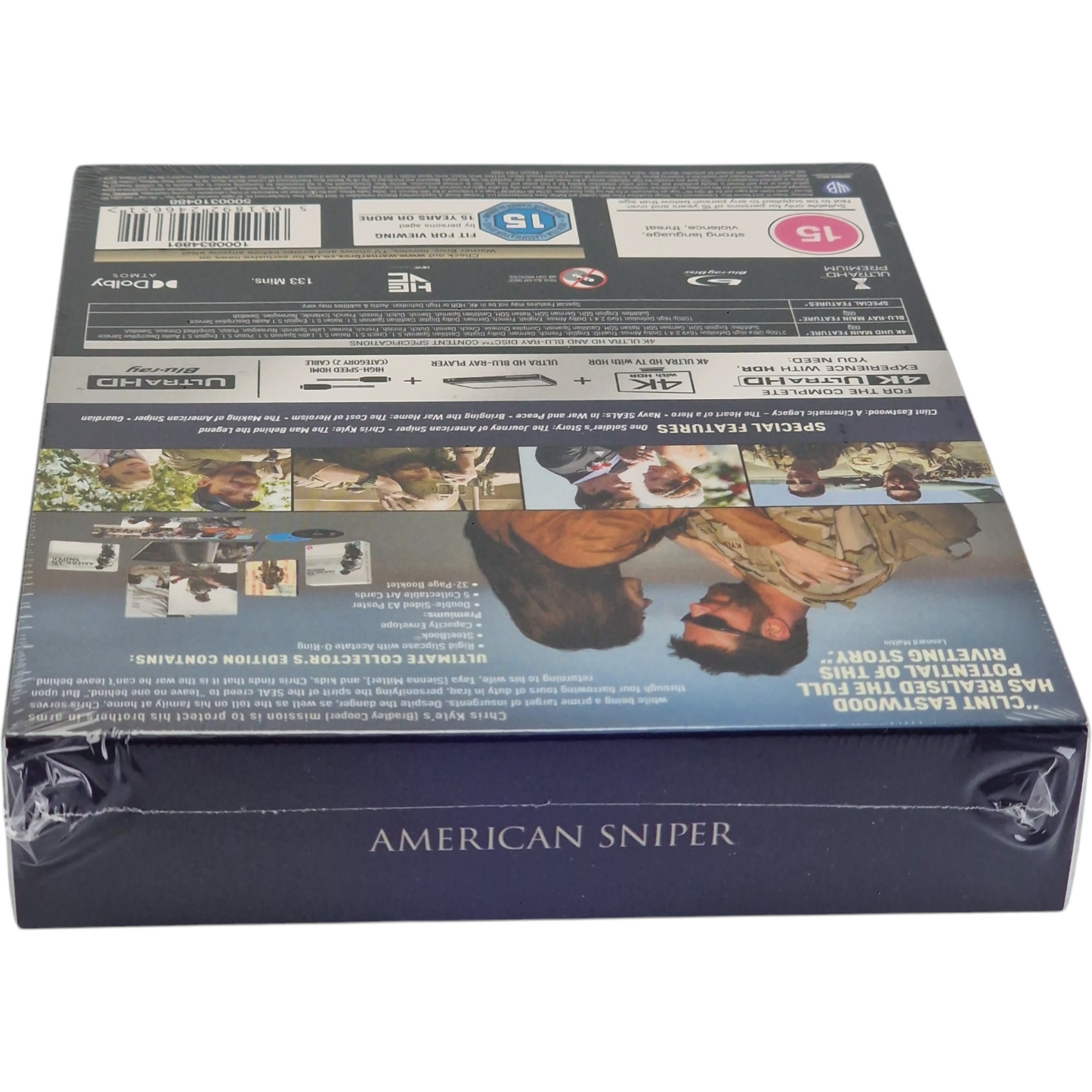American Sniper 4K Ultra HD+Blu-ray SteelBook Collector Clint Eastwood,Bradley Cooper B