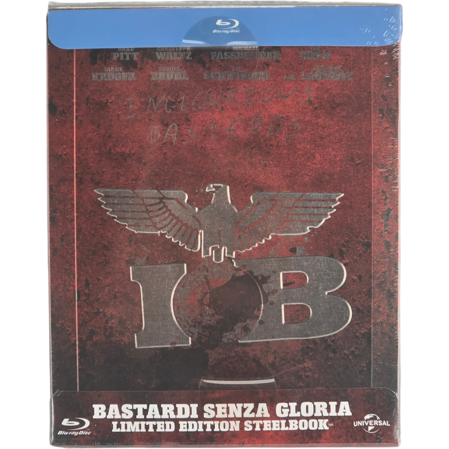 Inglourious Basterds Blu-ray SteelBook Débossé  Brad Pitt Tarantino 2016 [-18] B