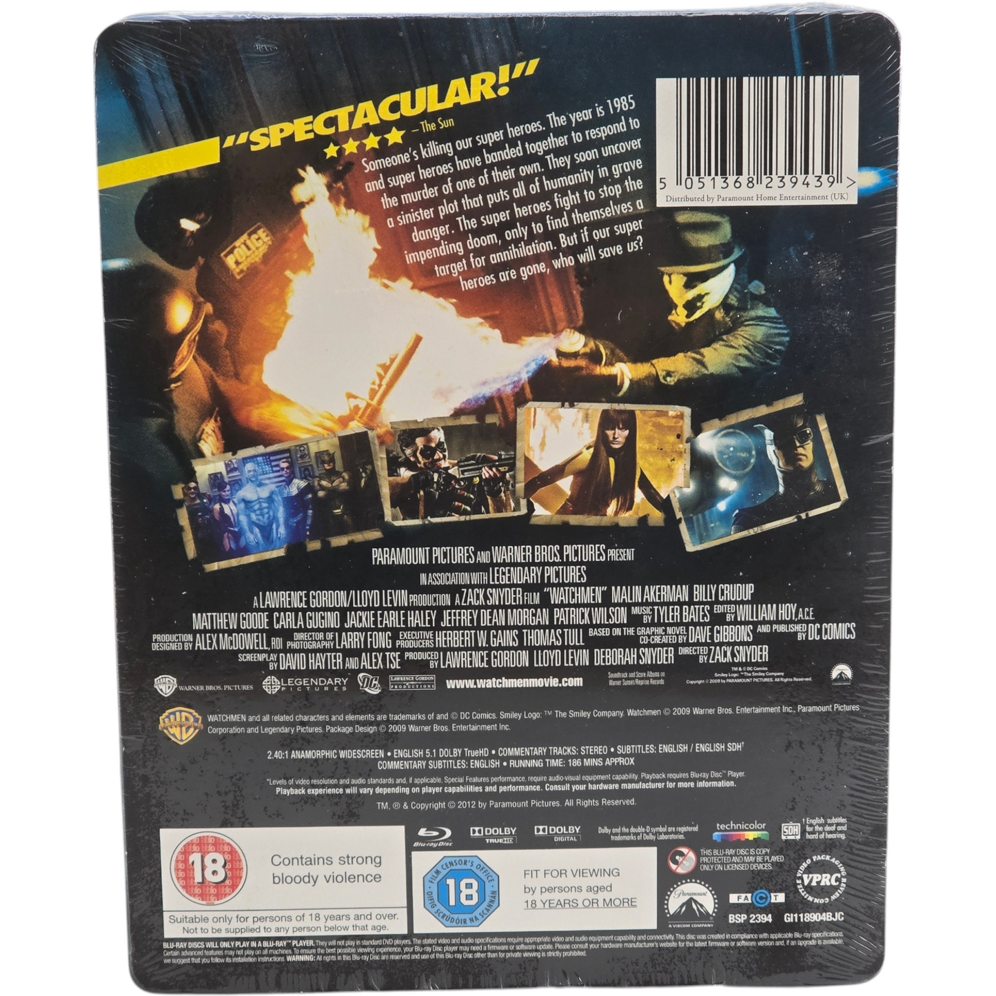 Watchmen SteelBook Blu-ray Director's Cut Paramount Centenary Limited [-18] Libre