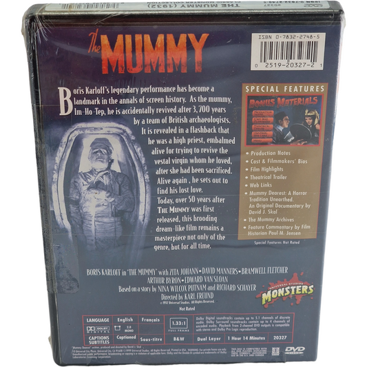 La Momie – Boîtier Amaray DVD – vue 3
