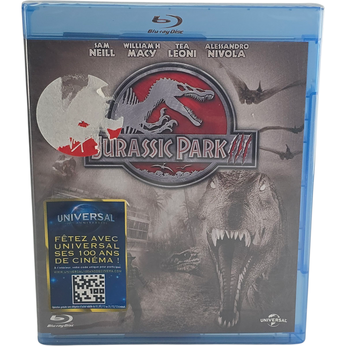Jurassic Park III (2001)  Blu-Ray HD Sam Neill  Joe Johnston  Zone B