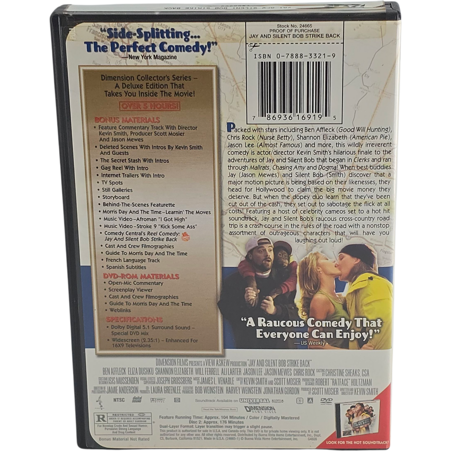 Jay and Silent Bob Strike Back DVD Ltd Collector's  Disney Zone 1 US Import