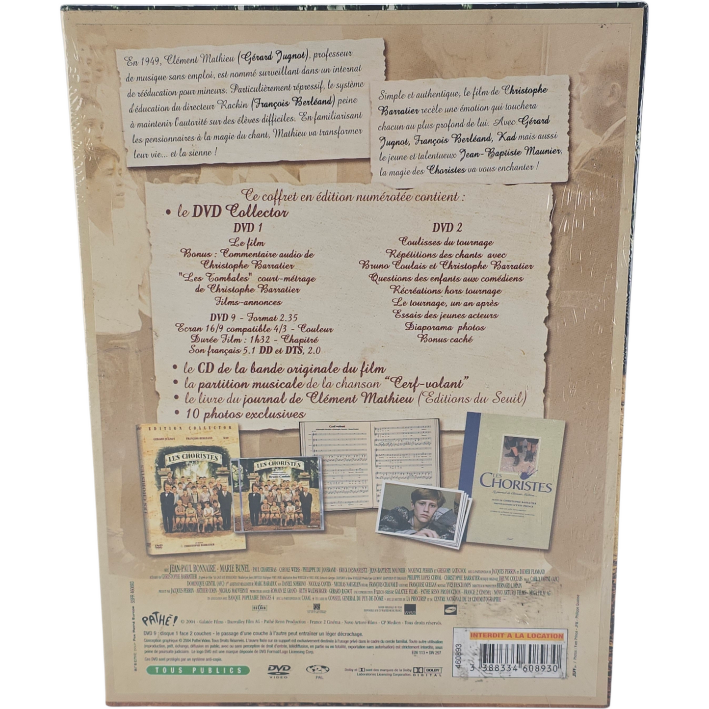 Les Choristes Édition Prestige Collector Christophe Barratier Zone B