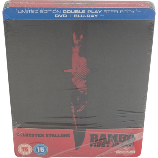 Rambo First Blood SteelBook Blu-ray DVD UK Sylvester Stallone Ted Kotcheff