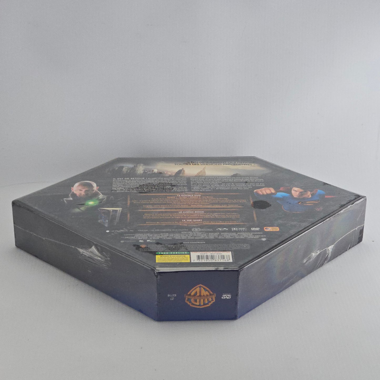 Superman returns 2X DVD Coffret Prestige Edt ltd+ 1 Tee-shirt officiel Superman Zone 2