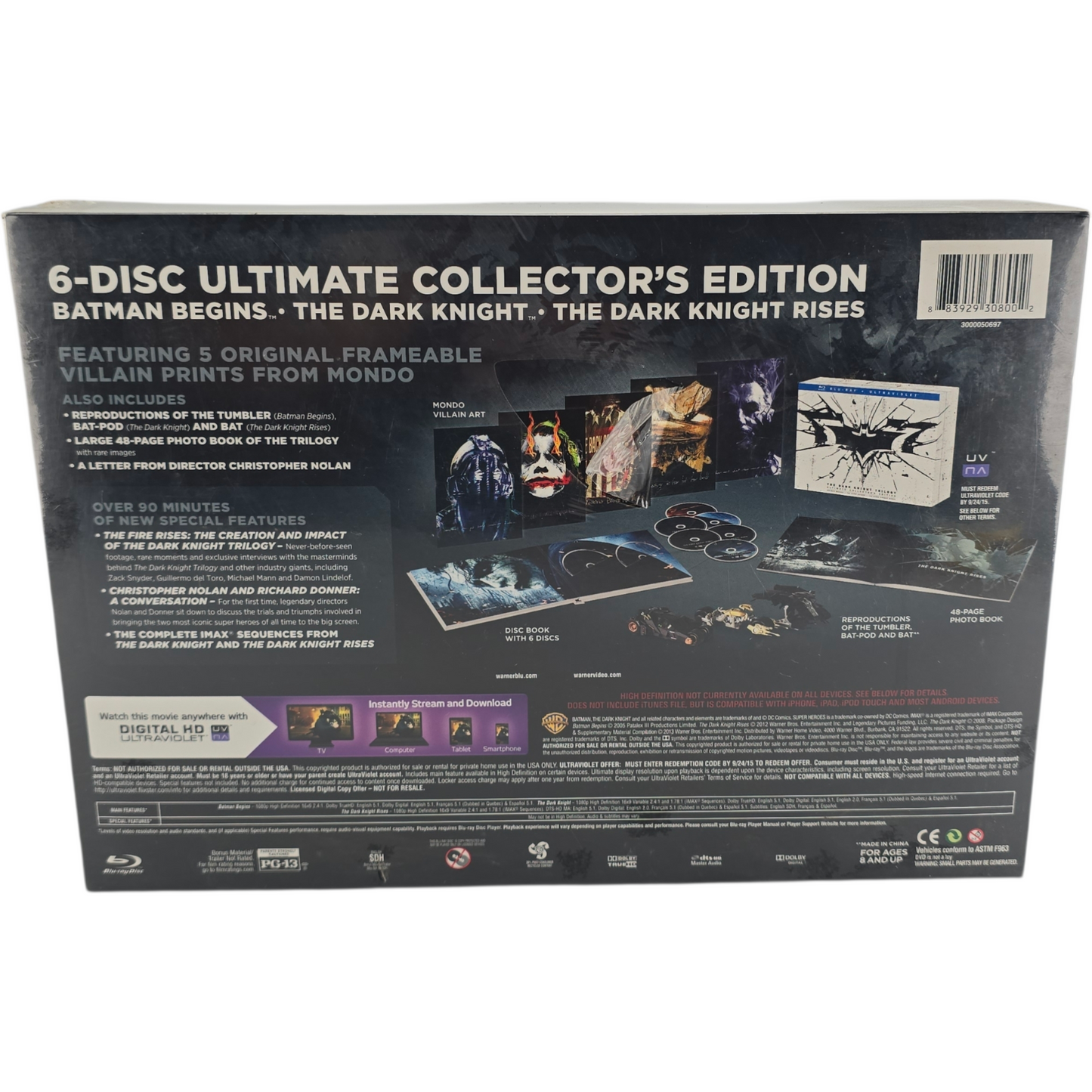 The Dark Knight Trilogy Blu-ray  Ultimate Collector's Edtion Zone Libre