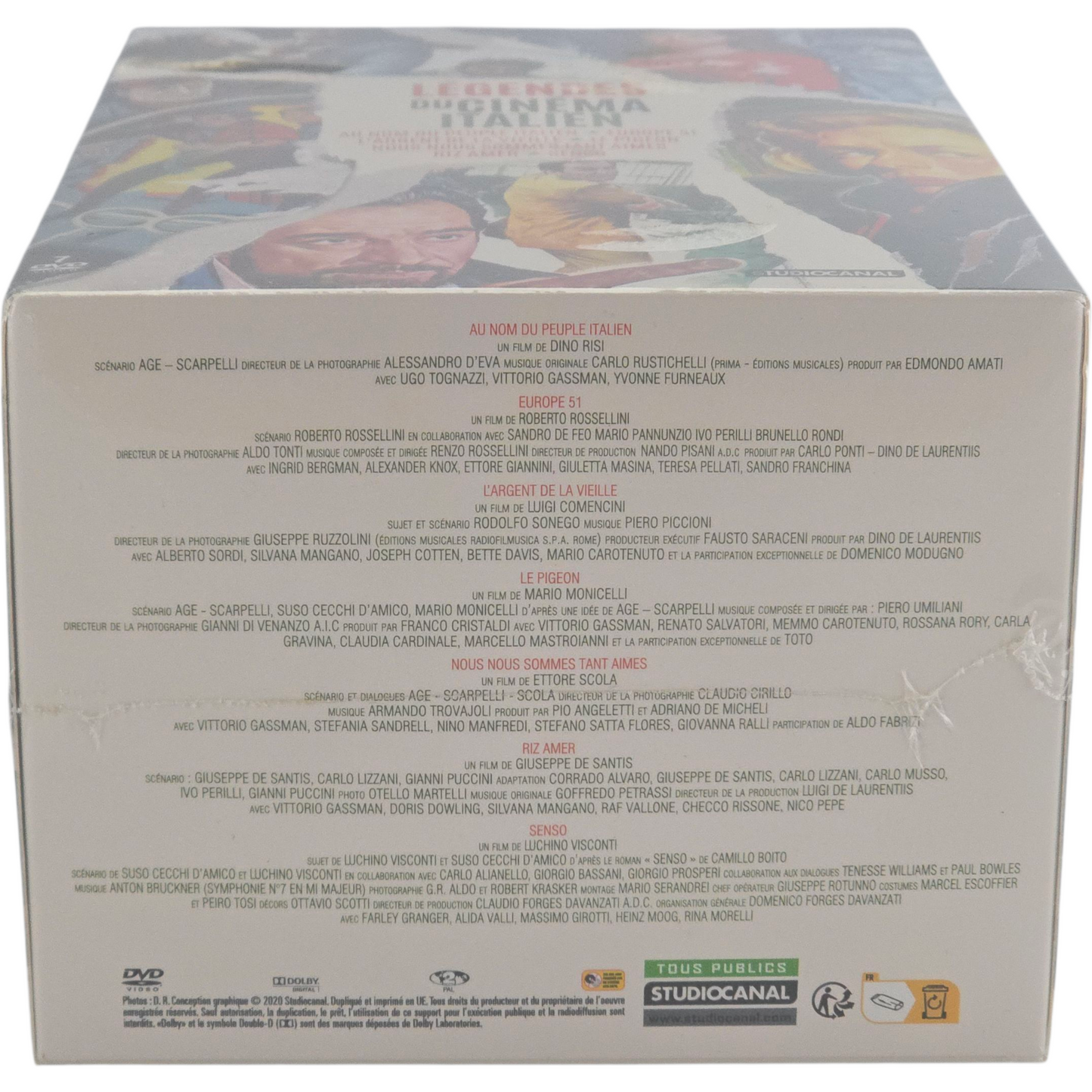 Les légendes du cinéma italien Coffret 7 Films Edition Spéciale Fnac DVD