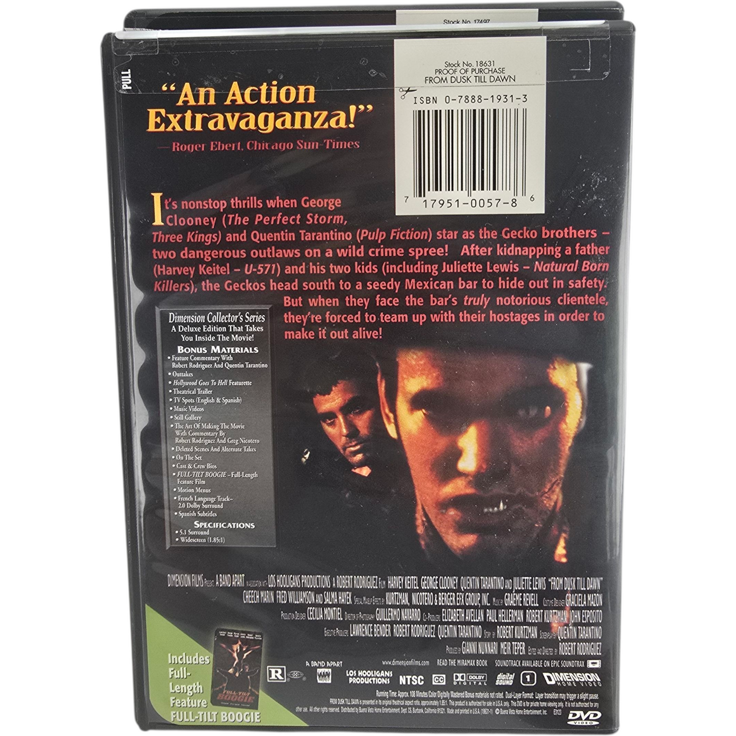 From Dusk Till Dawn: The Exclusive Collection DVD 3 Films Boxed Set  Zone 1 US Import