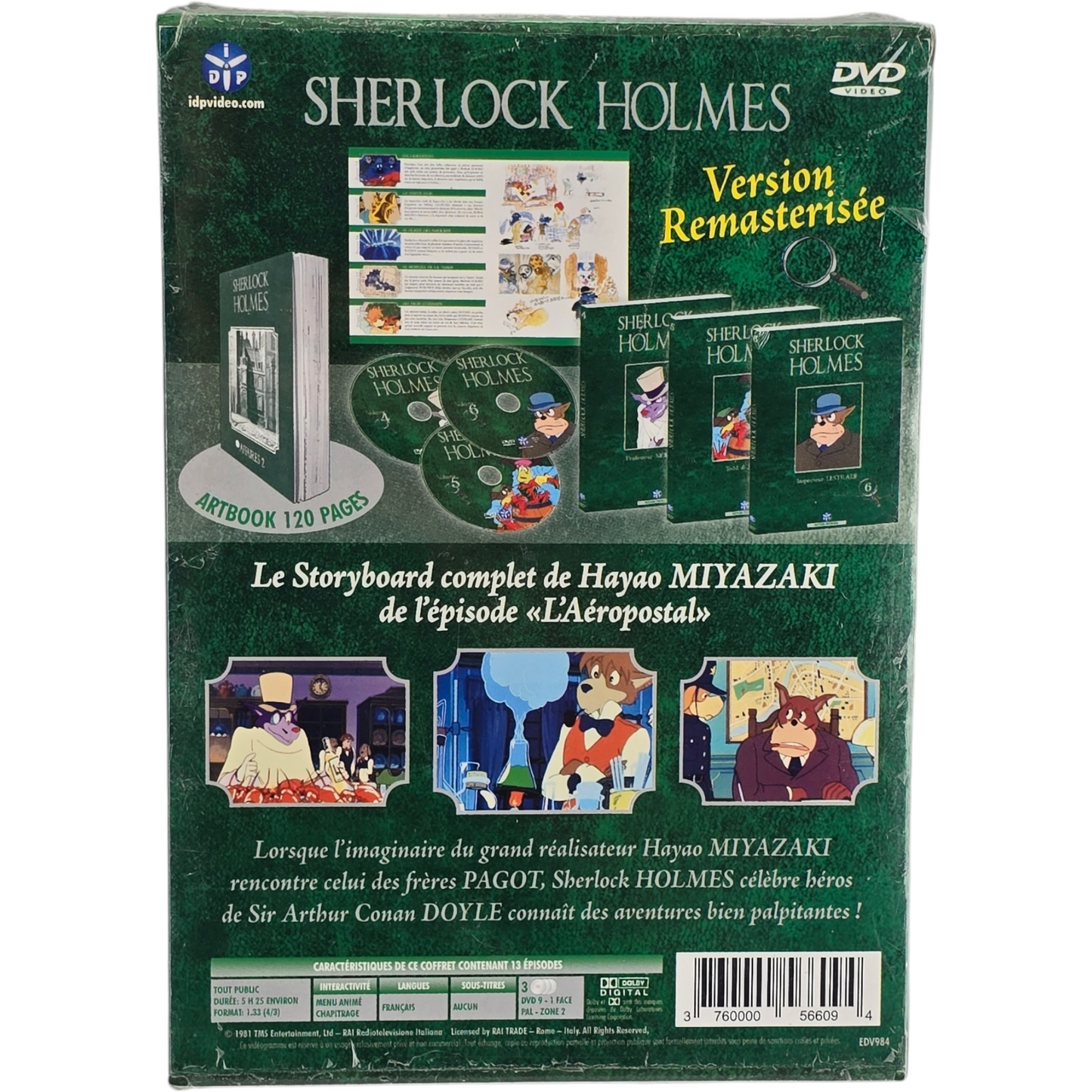 Sherlock Holmes Affaires 3 X DVD Coffret Digipack  Hayao Miyazaki  2006  Zone 2