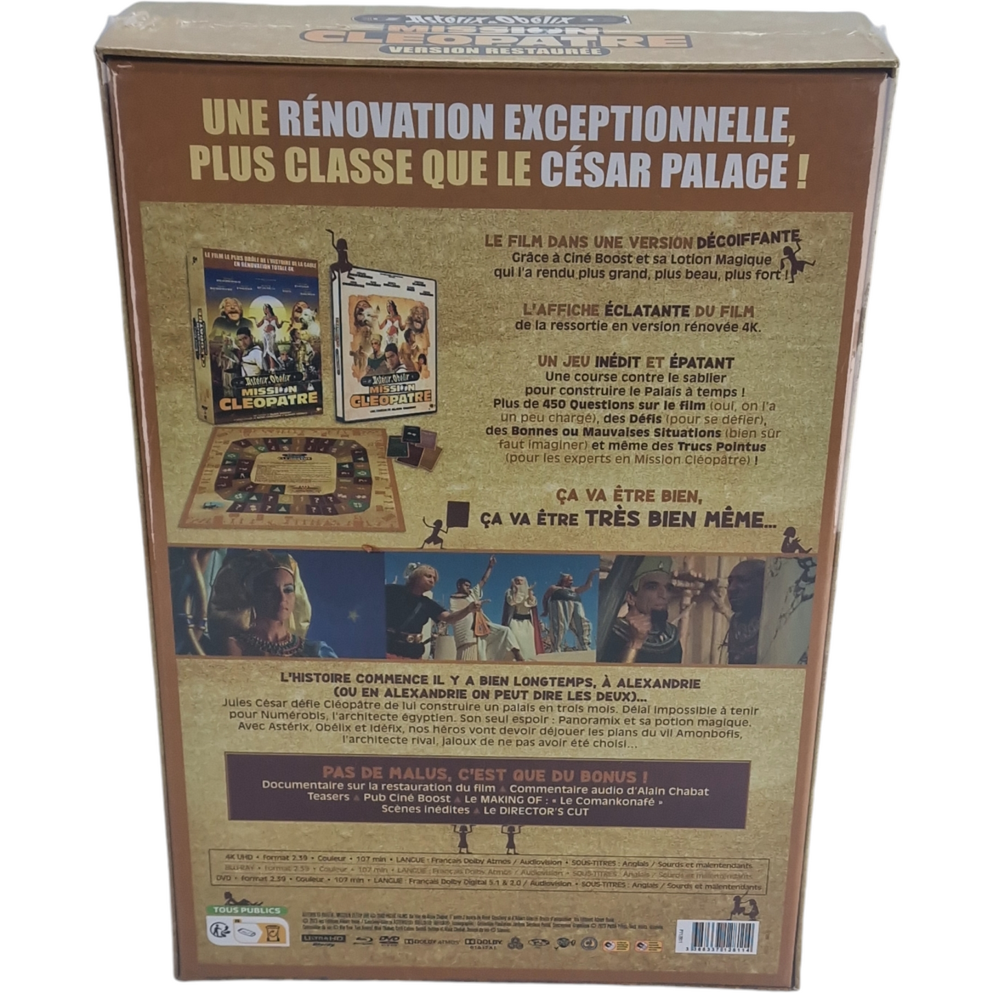 Astérix & Obélix: Mission Cléopâtre 4K Ultra HD +Blu-ray+DVD SteelBook Collector Coffret Libre