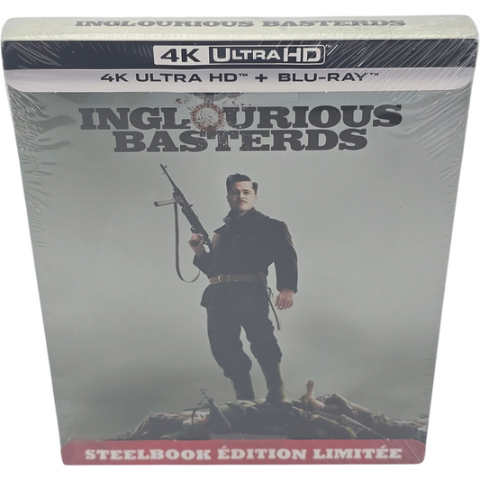 Inglourious Basterds  4K Ultra HD+Blu-ray SteelBook édi Ltd Brad Pitt [-18] B