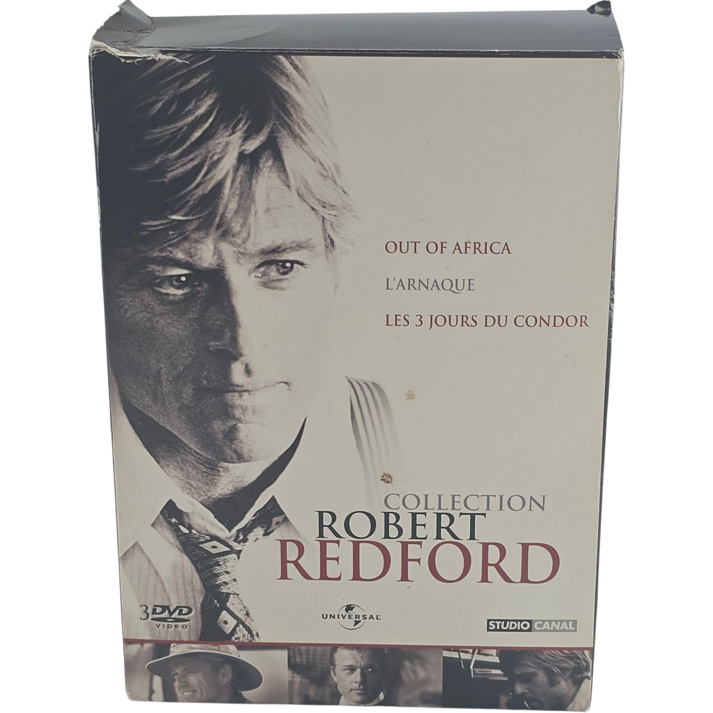 Robert Redford Collection DVD L'arnaque, 3 jours du condor, Out of Africa Region 2