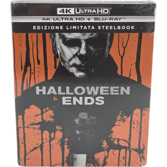 Halloween Ends SteelBook 4K Ultra HD + Blu-ray Orange Italie VF Jamie Lee Curtis