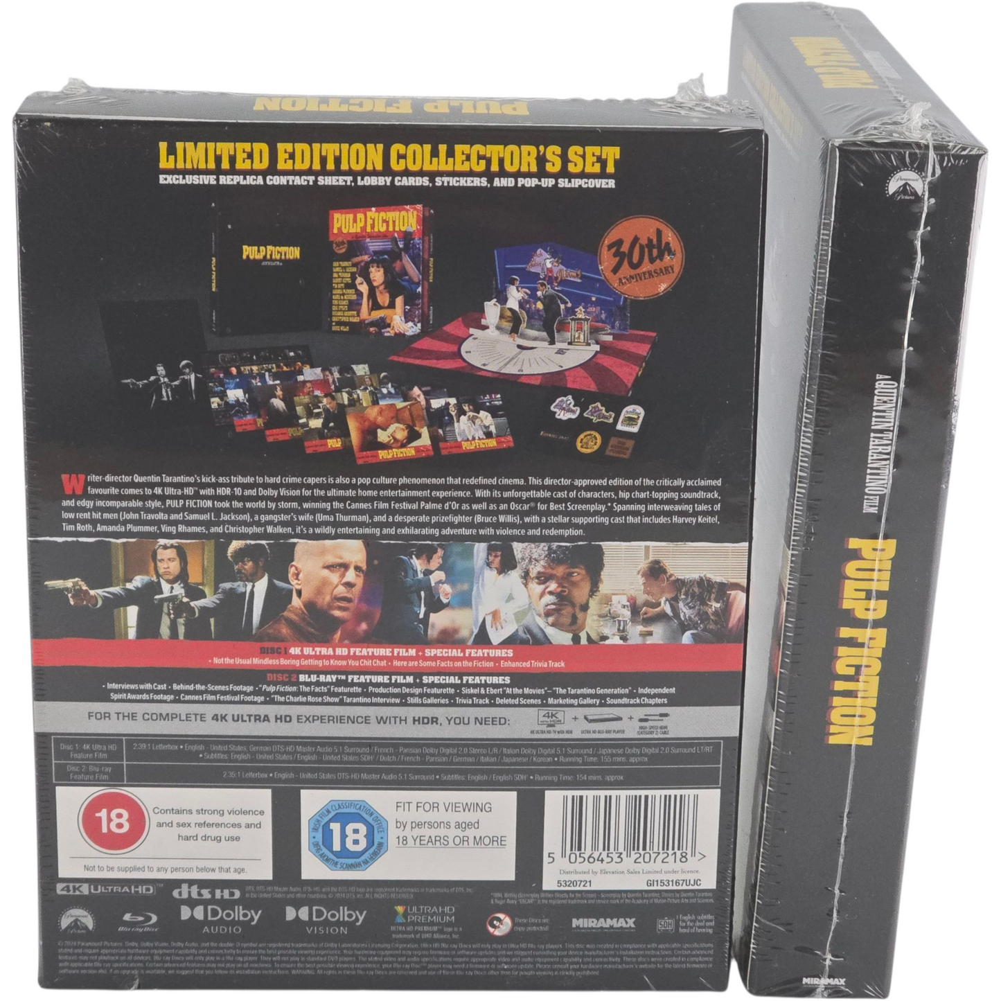 Pulp Fiction 4K UHD + Blu-ray - Ed. Limitée Tarantino - Collector UK [-18] B