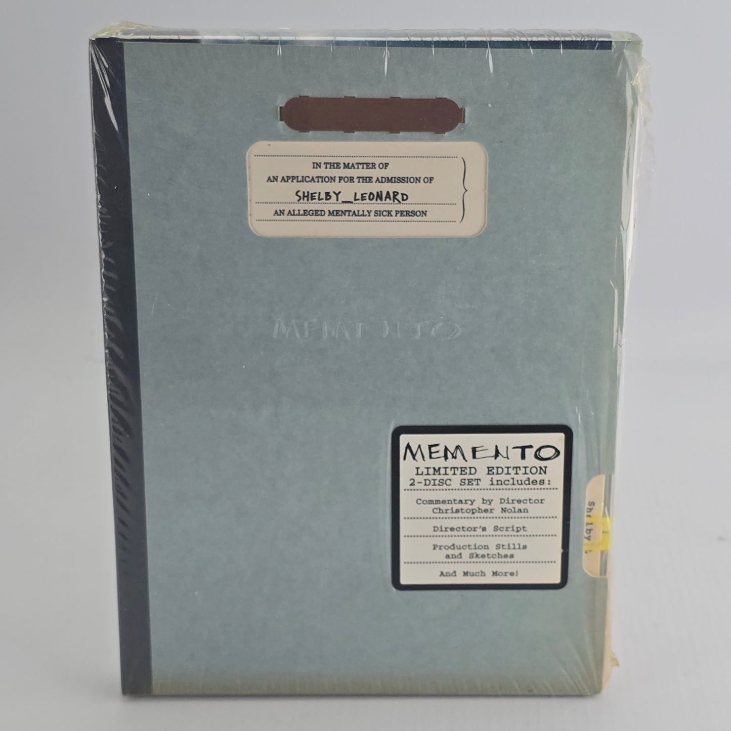 Memento DVD DigiPack 2-disc Ltd Edition Zone 1  Christopher Nolan Import USA