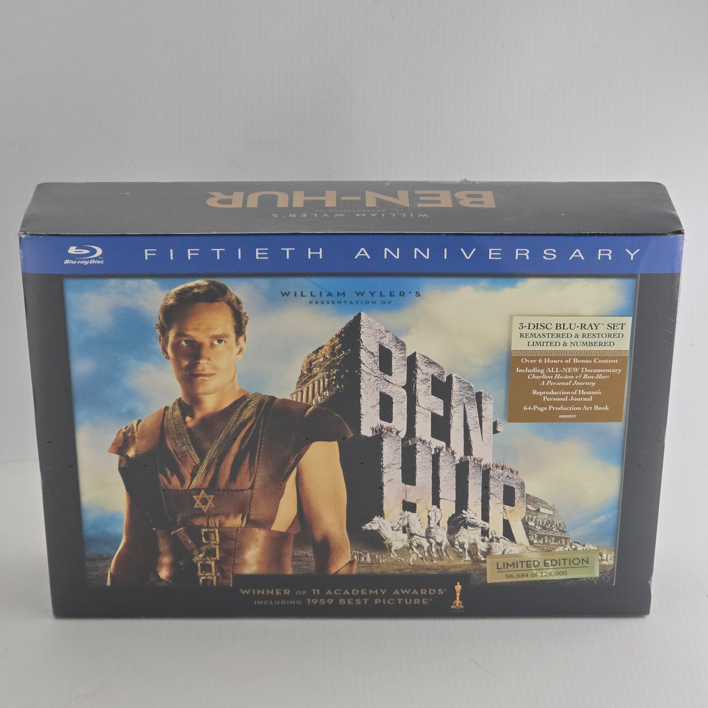 Ben-Hur Blu-ray Coffret Prestige Ultimate Collector Edt Charlton Heston  Zone 1