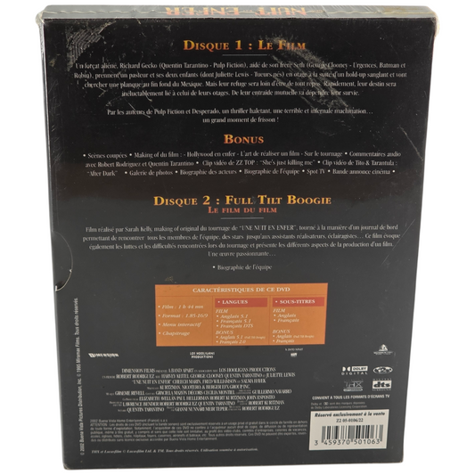 Une nuit en enfer (1996) – Coffret DVD – Zone 2