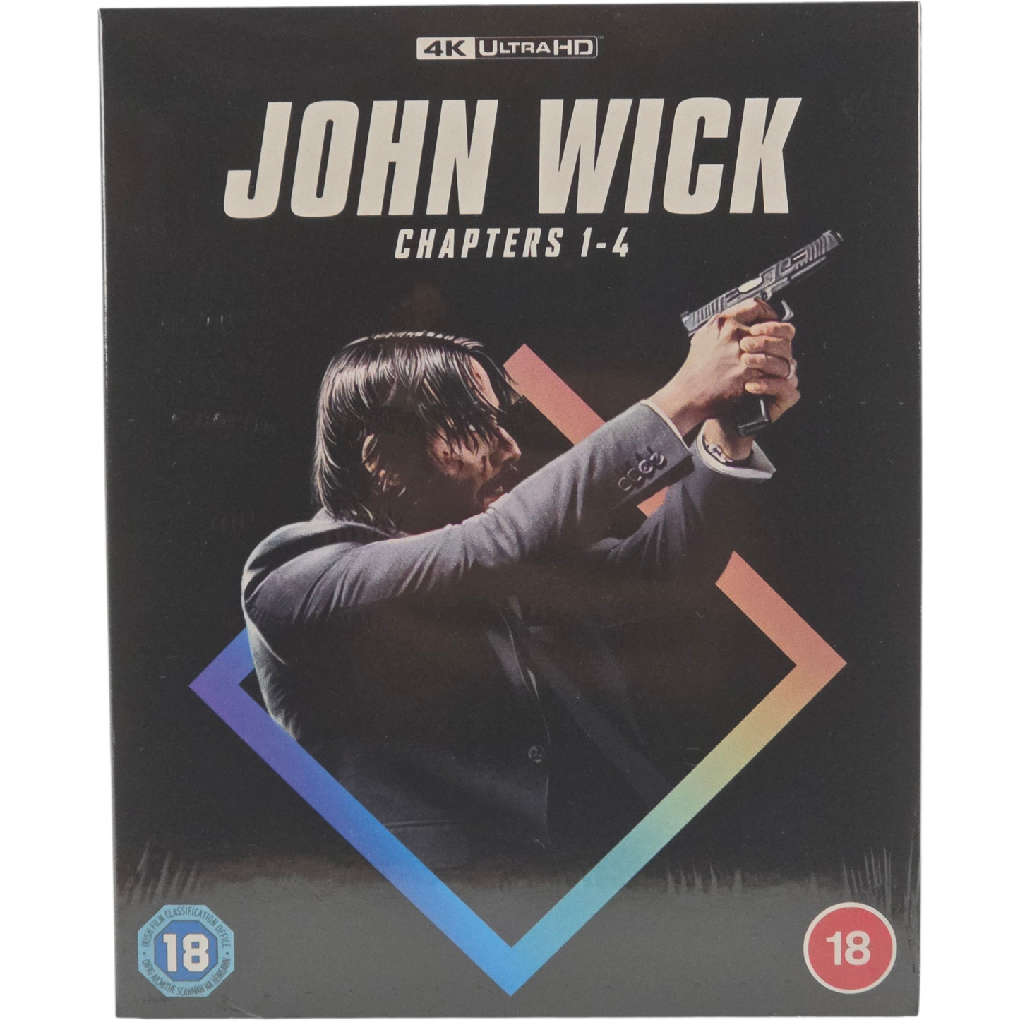 John Wick: Chapters 1-4   4K Ultra HD + Blu-ray  Keanu Reeves Zone B [-18]