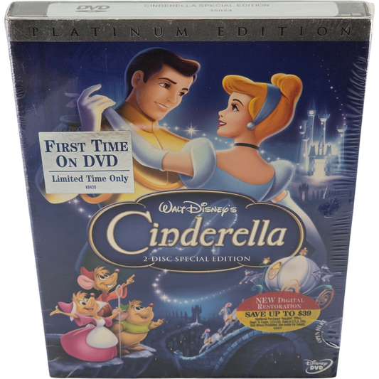 Cendrillon DVD Édition platine  VF DIsney US Import  Région 1 2005 Neuf