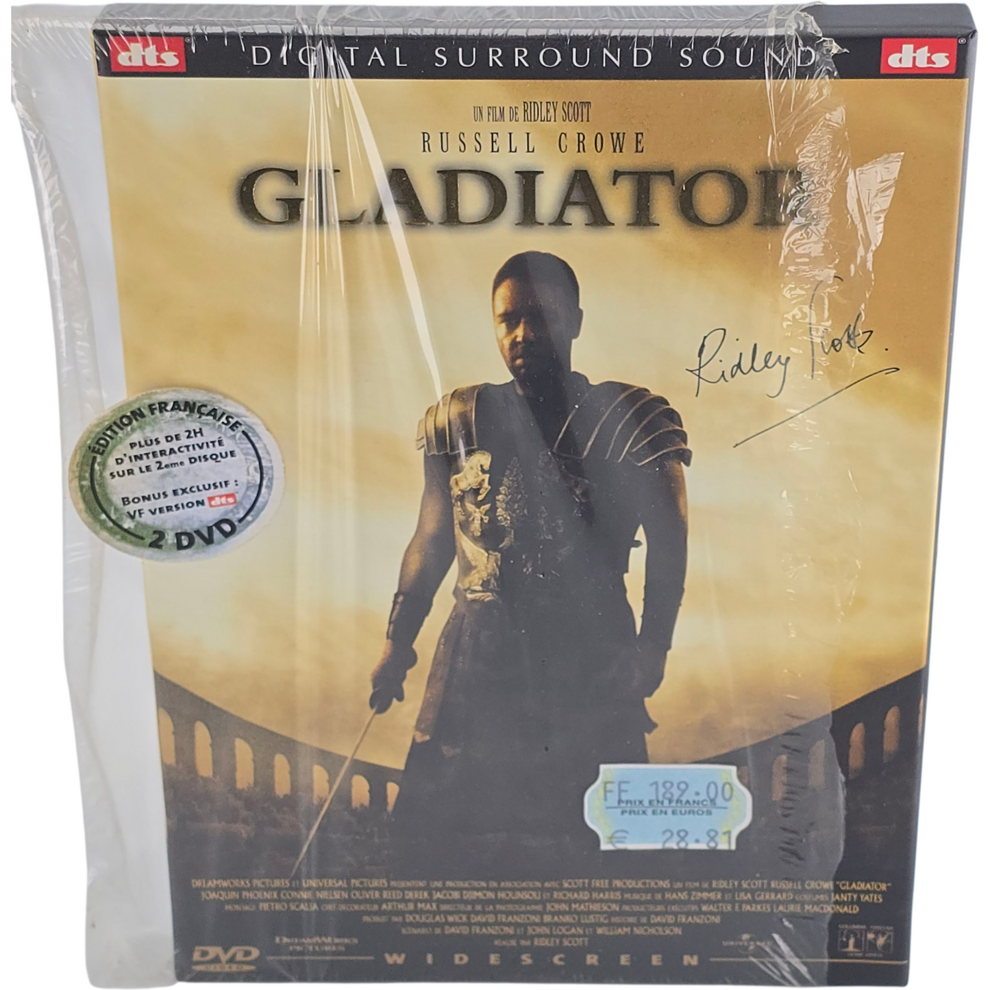 Gladiator DVD Édition Collector Ridley Scott Director's Cut Zone 2