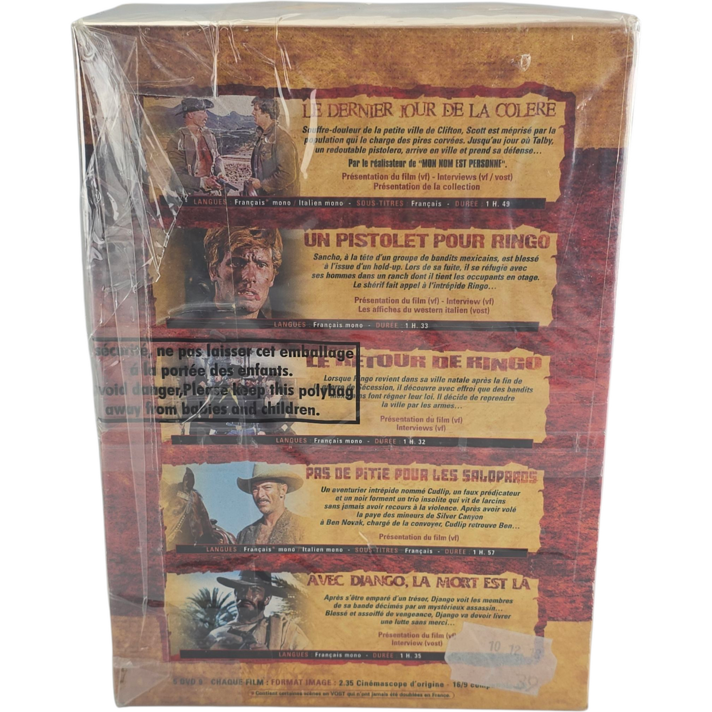Coffret Western DVD Le meilleur du western italien - Vol. 1 (5 DVD)  Zone B