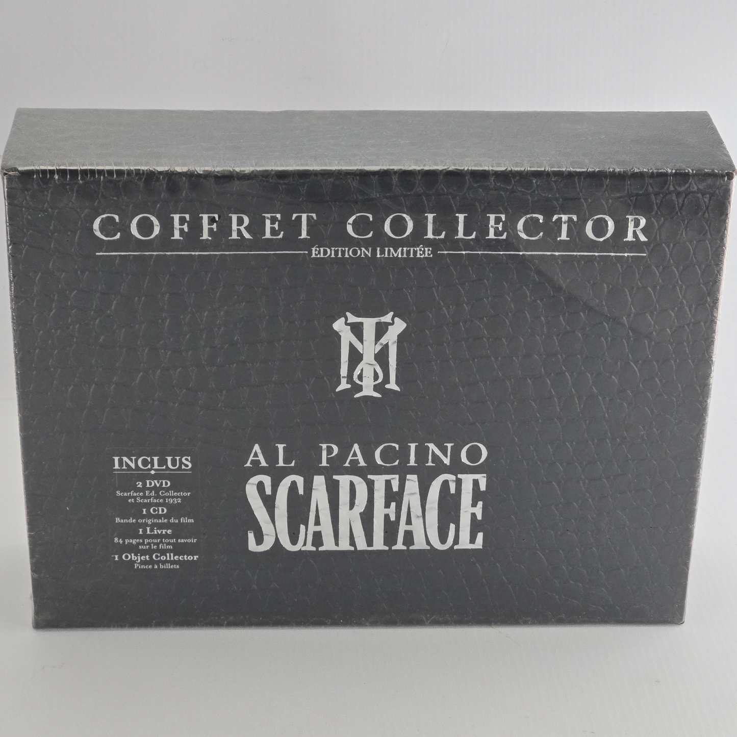 Scarface  Collector Édt Ltd 3 DVD + CD +Livre + Pince à billets métal argenté Z2