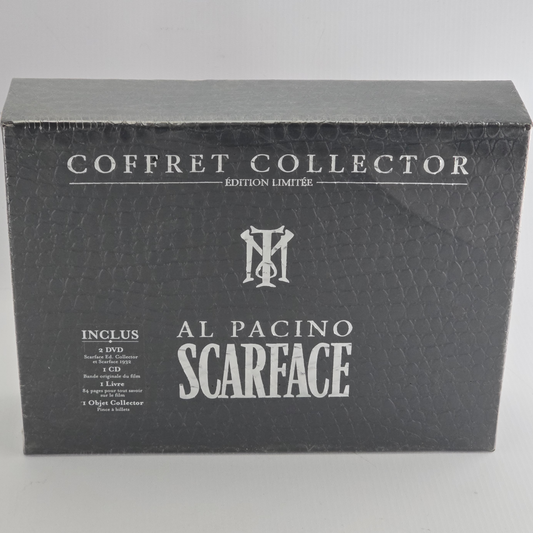 Scarface  Collector Édt Ltd 3 DVD + CD +Livre + Pince à billets métal argenté Z2