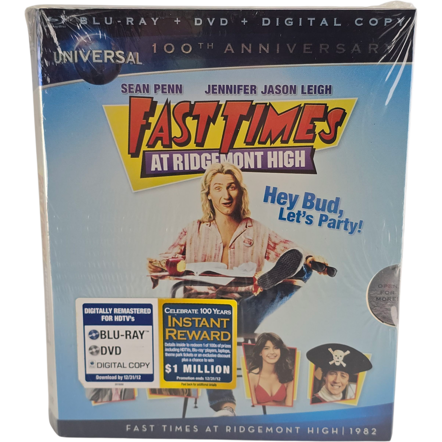 Fast Times at Ridgemont High Blu-ray + DVD  Sean Penn Zone 1 US Import