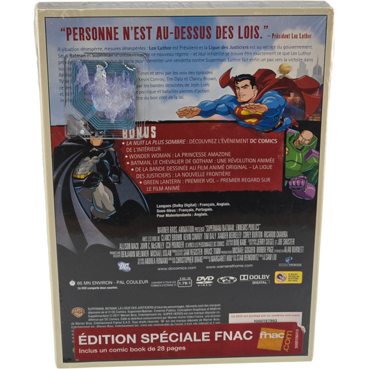Superman / Batman : Ennemis publics DVD + Comic Book 24 pages Edit Spéciale Fnac