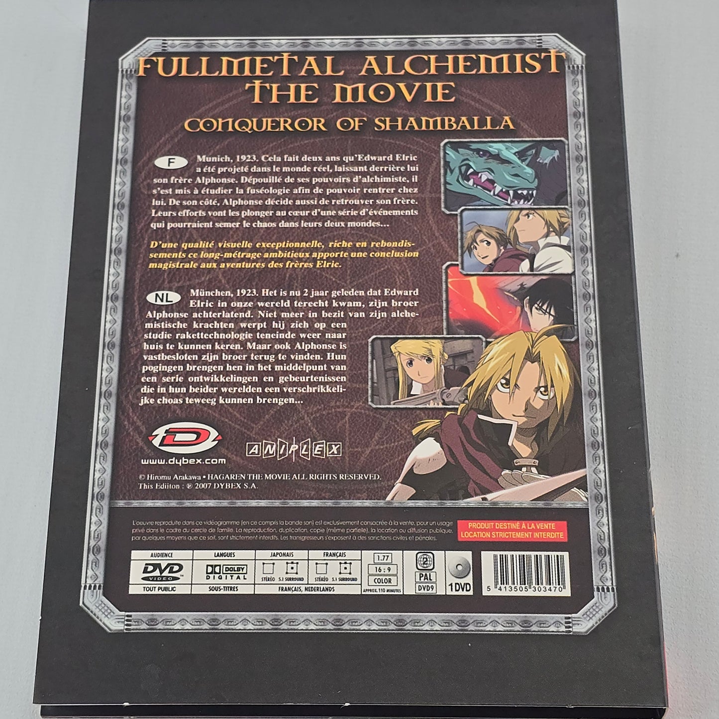 Fullmetal Alchemist : Conqueror Of Shamballa édition Collector 3 X DVD  Zone 2