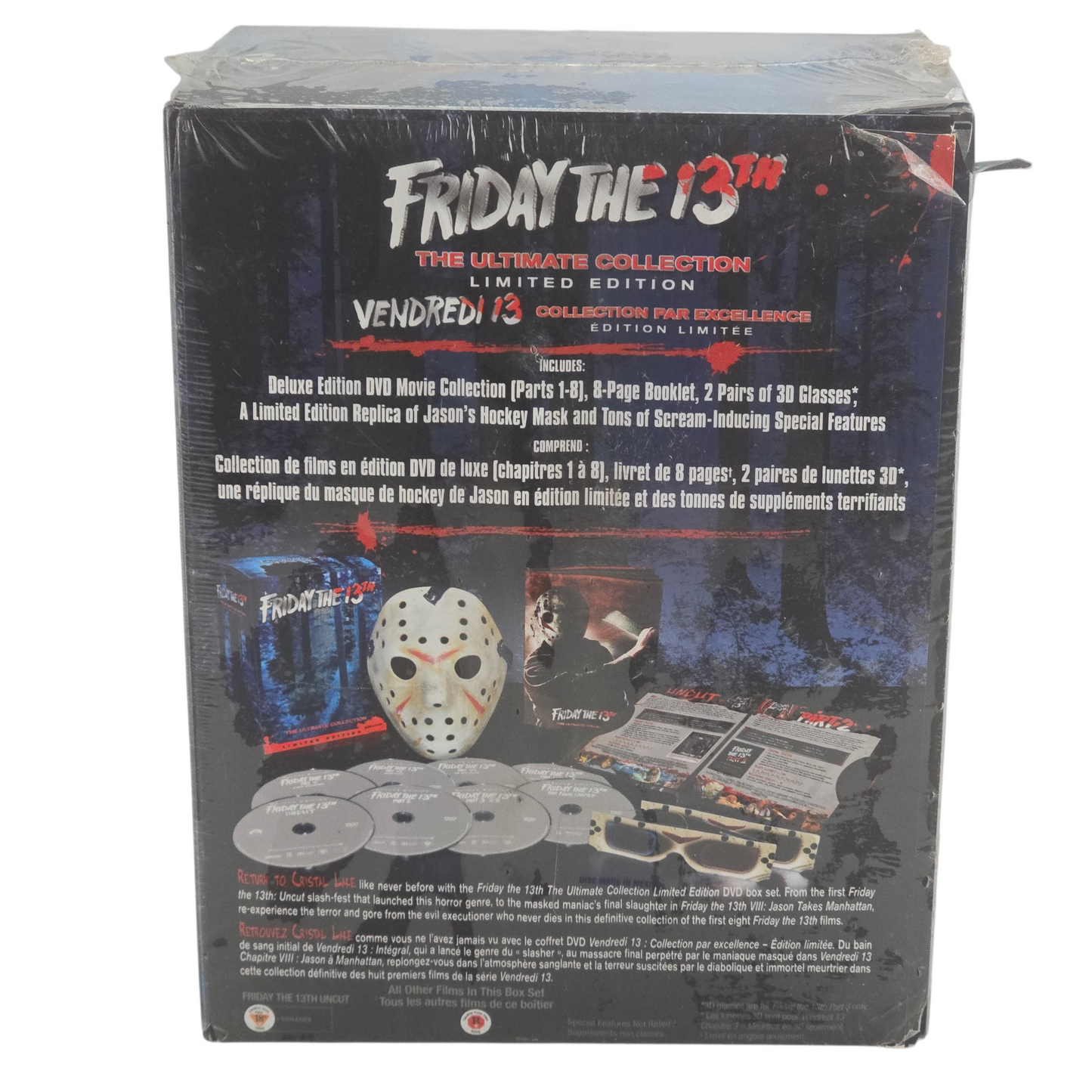 Friday The 13th Ultimate Collection Ltd Edt 8 DVD + Mask Collector's Zone 1[-18]