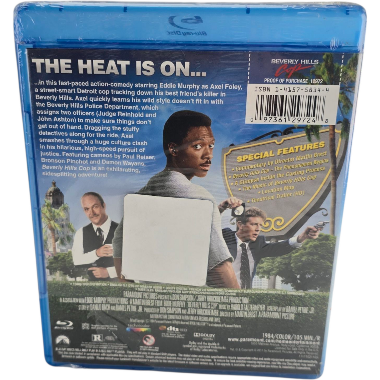 Beverly Hills Cop Blu-ray  Eddie Murphy, Judge Reinhold Zone 1 US Import