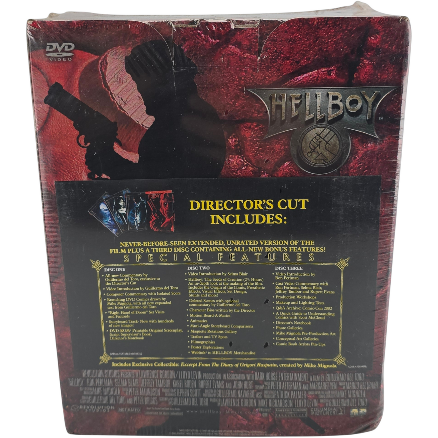 Hellboy DVD Director's Cut  Gift Set Collector's Limited + Figurine  Zone 1