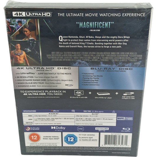 Black Panther: Wakanda Forever – SteelBook 4K Ultra HD + Blu-ray – vue 3