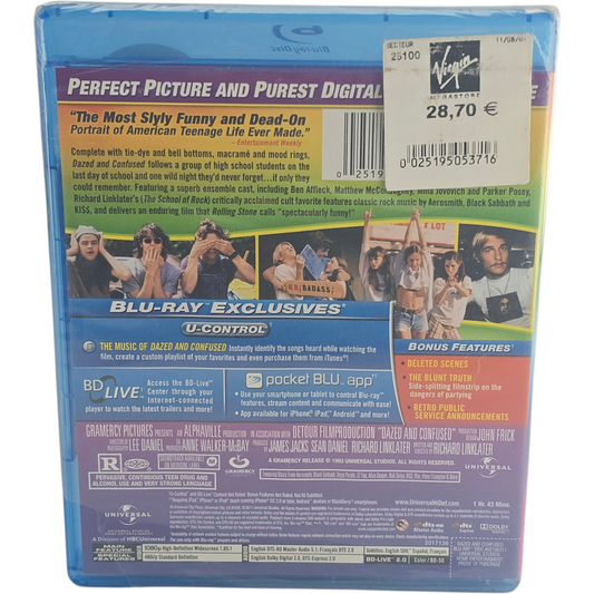Dazed and Confused 1993 Blu-ray Jason London, Milla Jovovich – Zone libre